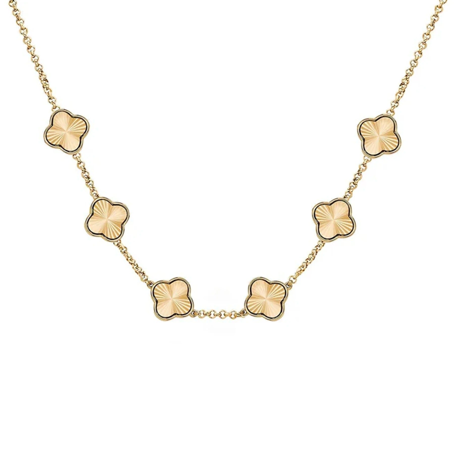 Personalized Limitless Clover Name Necklace
