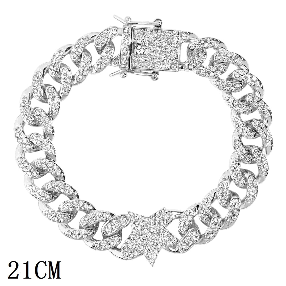 12mm Iced Out Cuban Bracelet - Limitless Jewellery