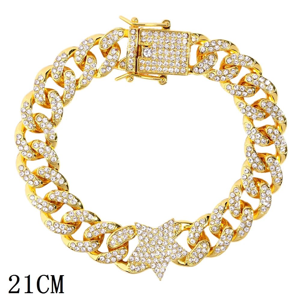 12mm Iced Out Cuban Bracelet - Limitless Jewellery