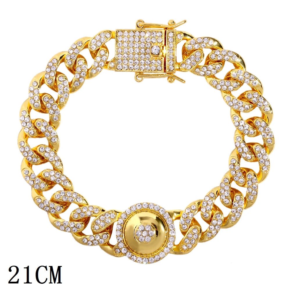 12mm Iced Out Cuban Bracelet - Limitless Jewellery