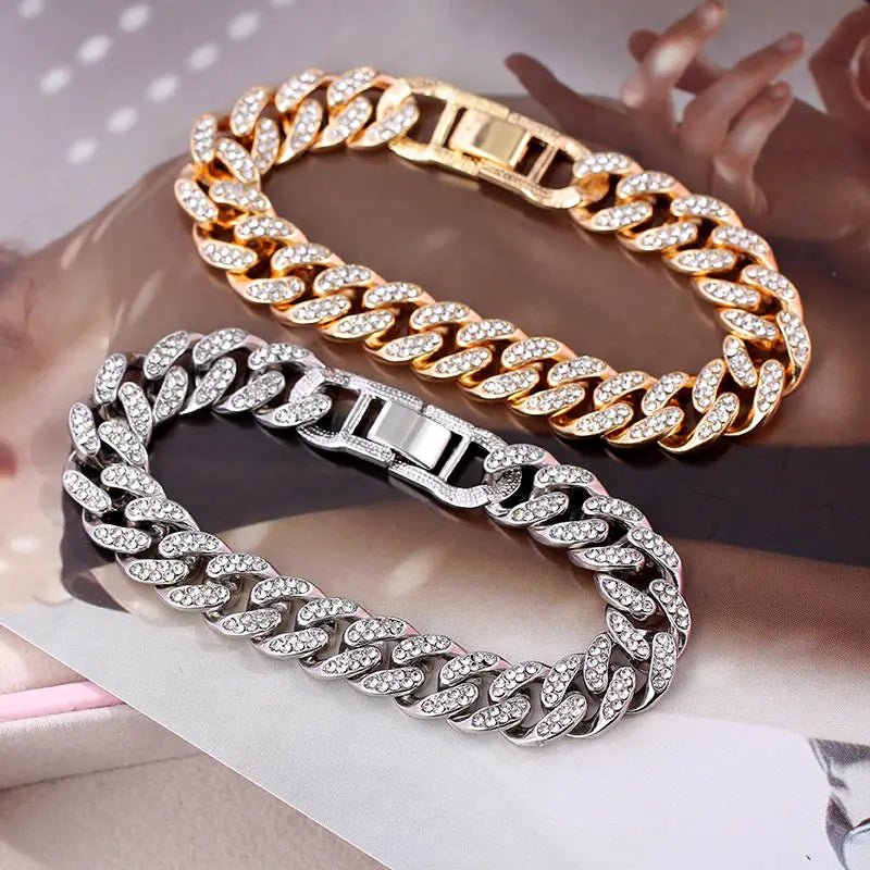 12mm Iced Out Cuban Bracelet - Limitless Jewellery
