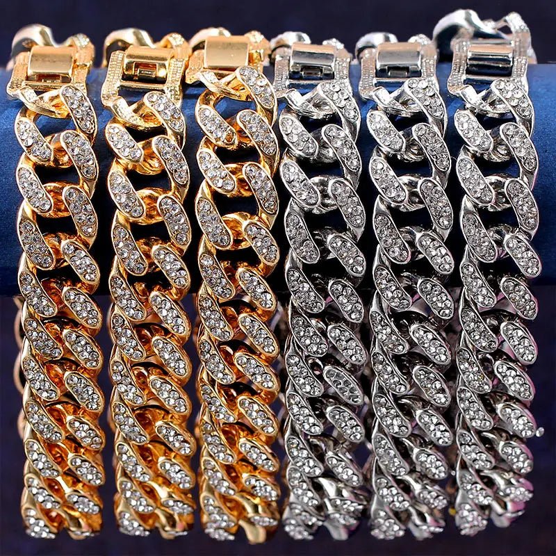 12mm Iced Out Cuban Bracelet - Limitless Jewellery