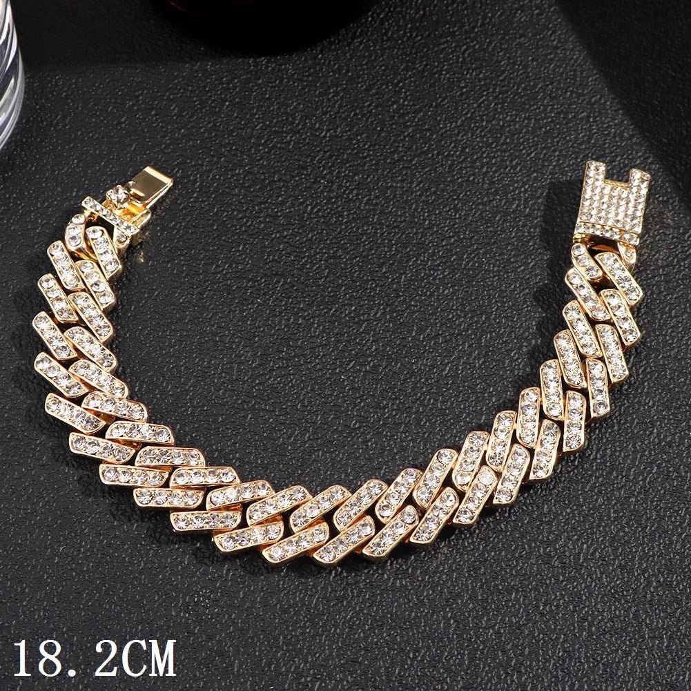 12mm Iced Out Cuban Bracelet - Limitless Jewellery