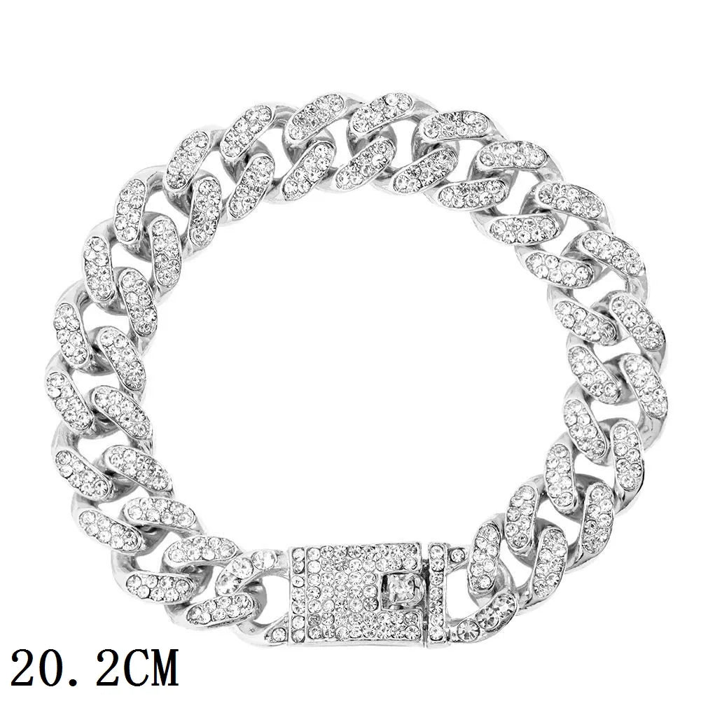 12mm Iced Out Cuban Bracelet - Limitless Jewellery