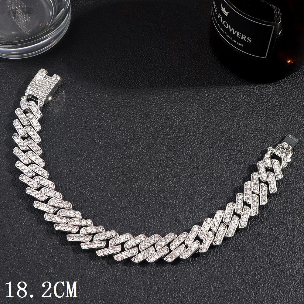 12mm Iced Out Cuban Bracelet - Limitless Jewellery