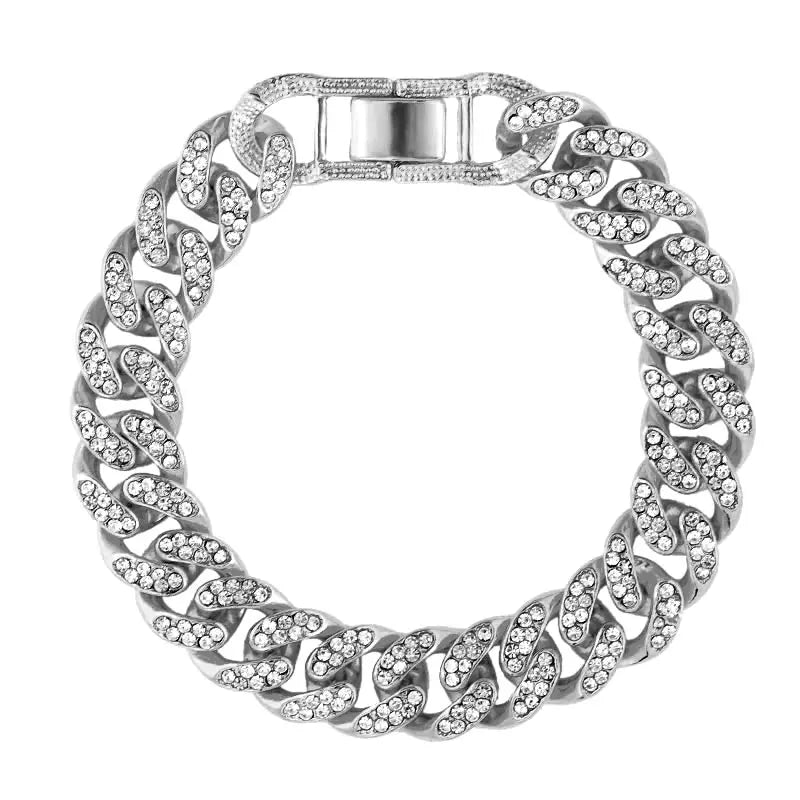 12mm Iced Out Cuban Bracelet - Limitless Jewellery