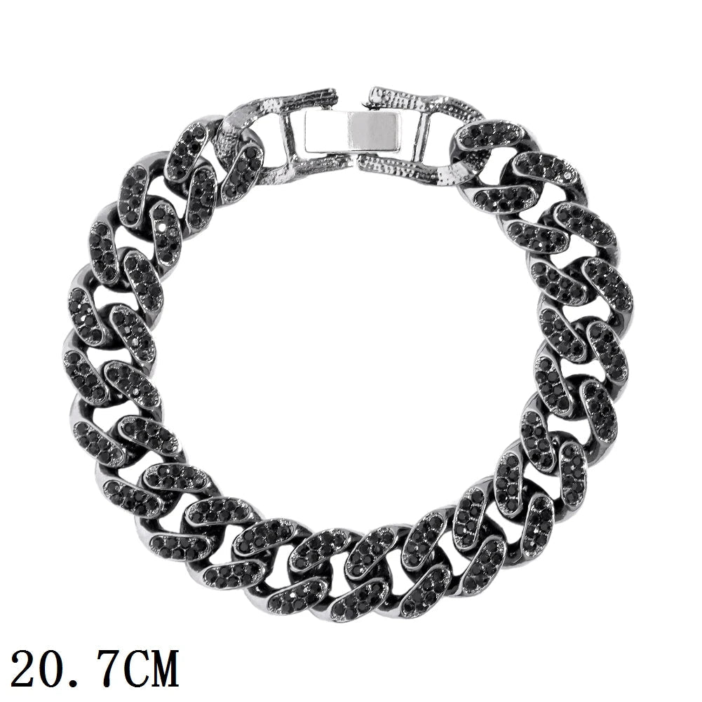 12mm Iced Out Cuban Bracelet - Limitless Jewellery
