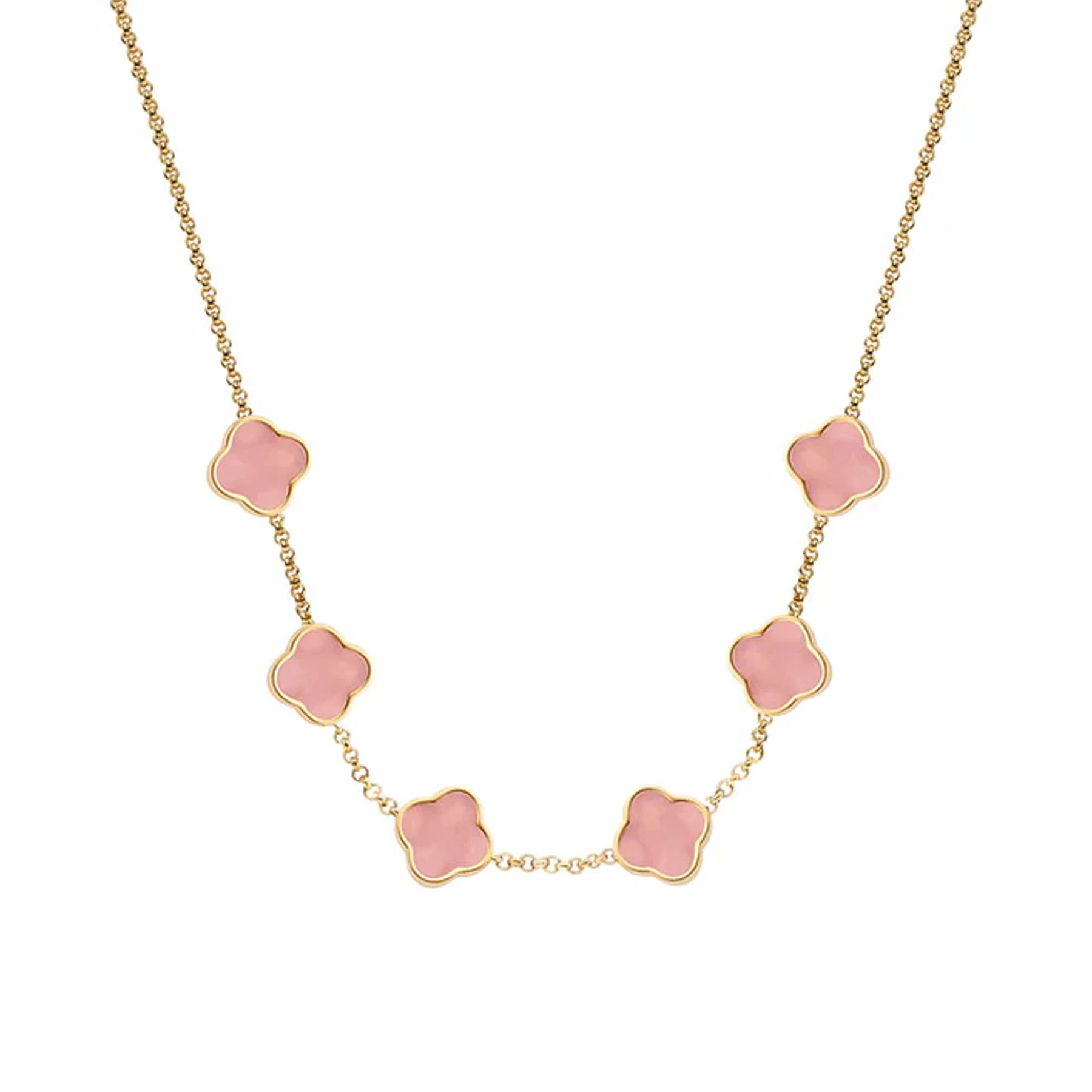 Personalized Limitless Clover Name Necklace