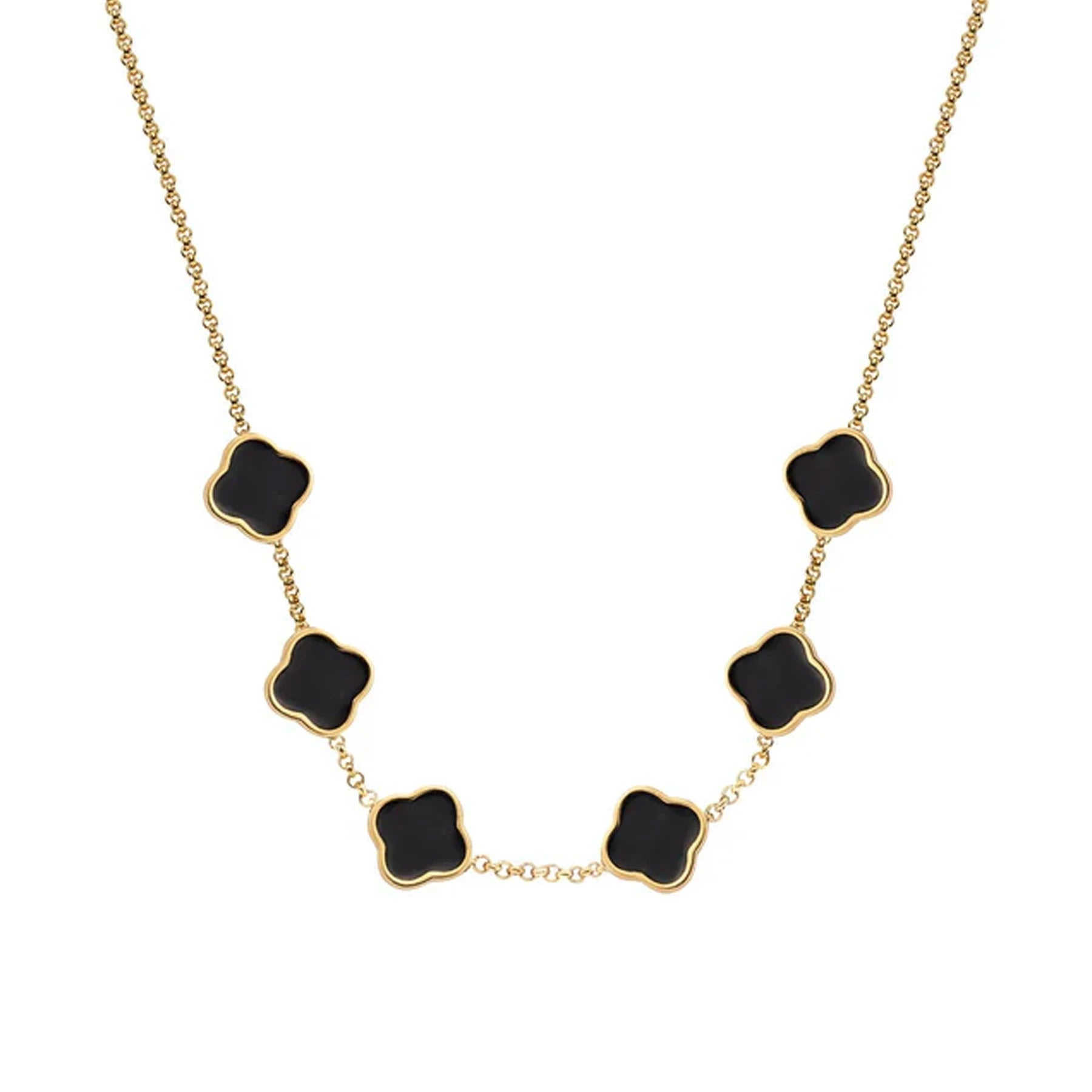 Personalized Limitless Clover Name Necklace