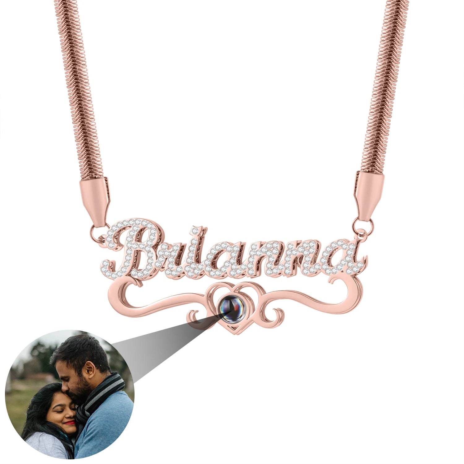 Personalized Projection Photo Necklace