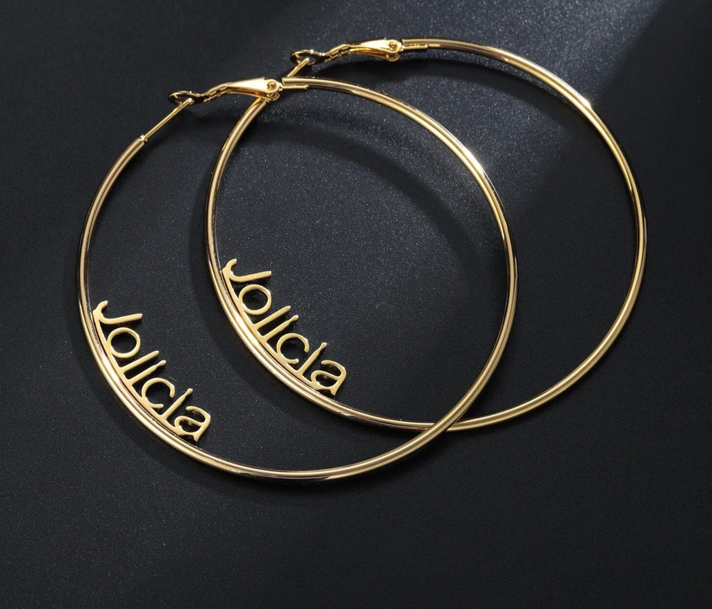 Personalized Classic Hoop Earrings