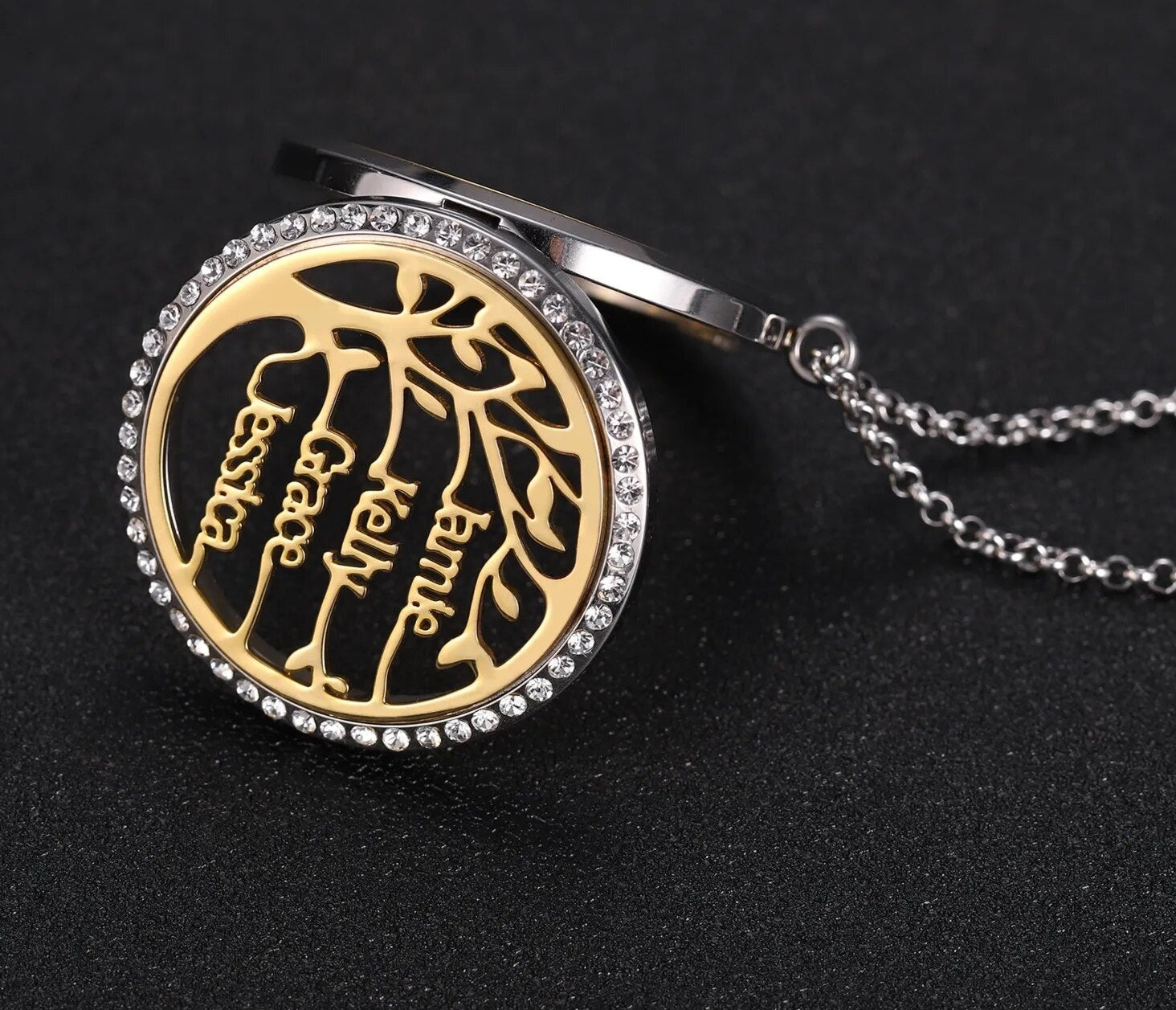 Tree of Life Aroma Box Necklace