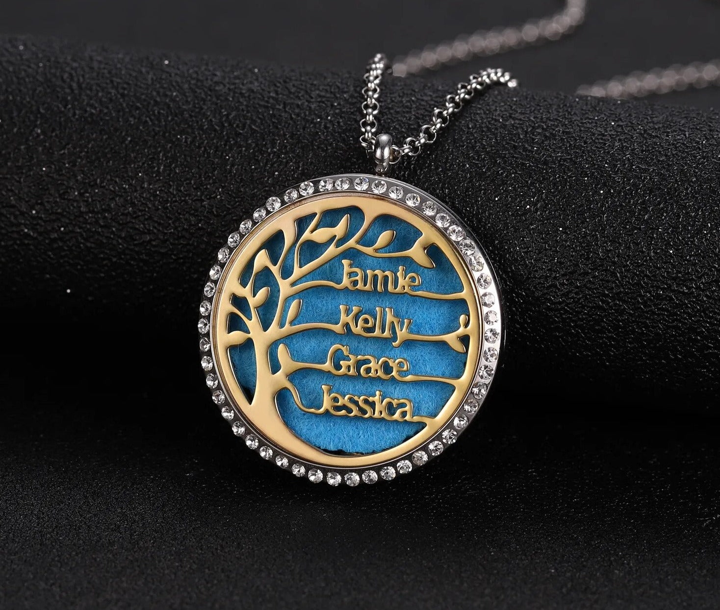 Tree of Life Aroma Box Necklace