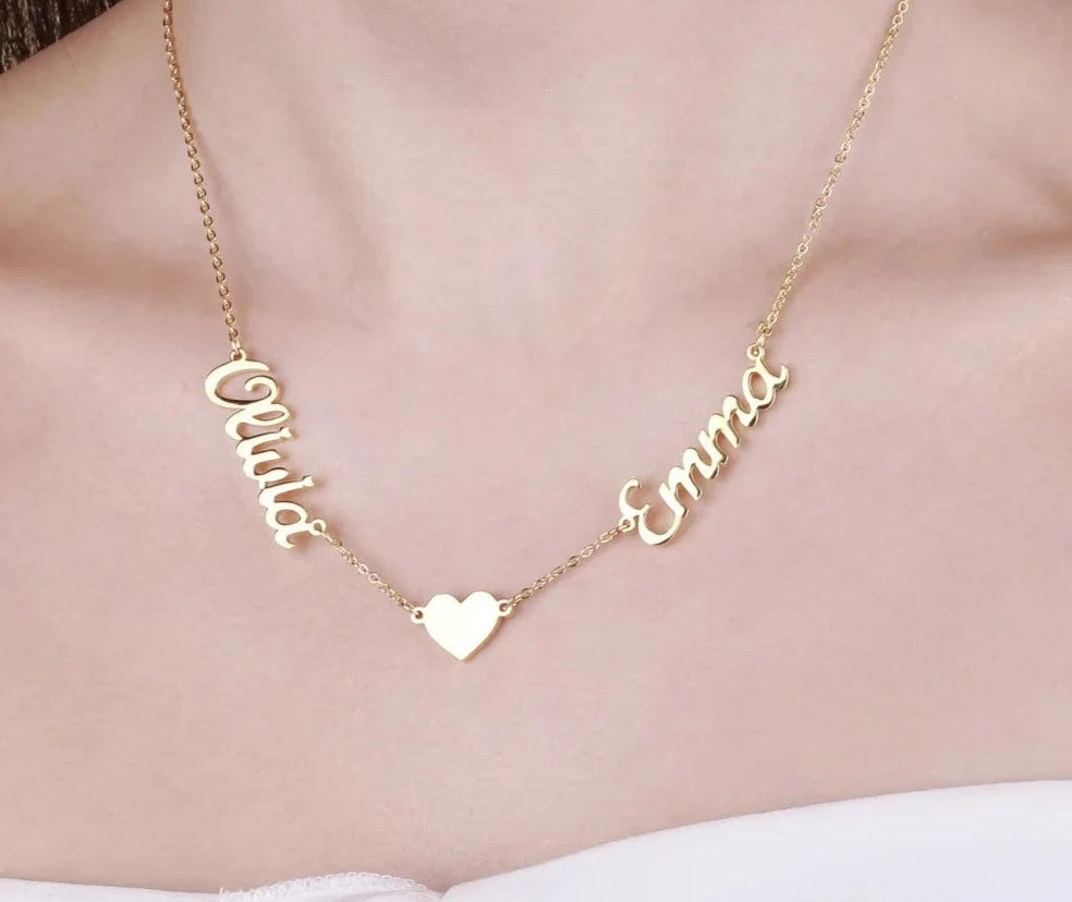 Personalized Heart Symbol Name Necklace