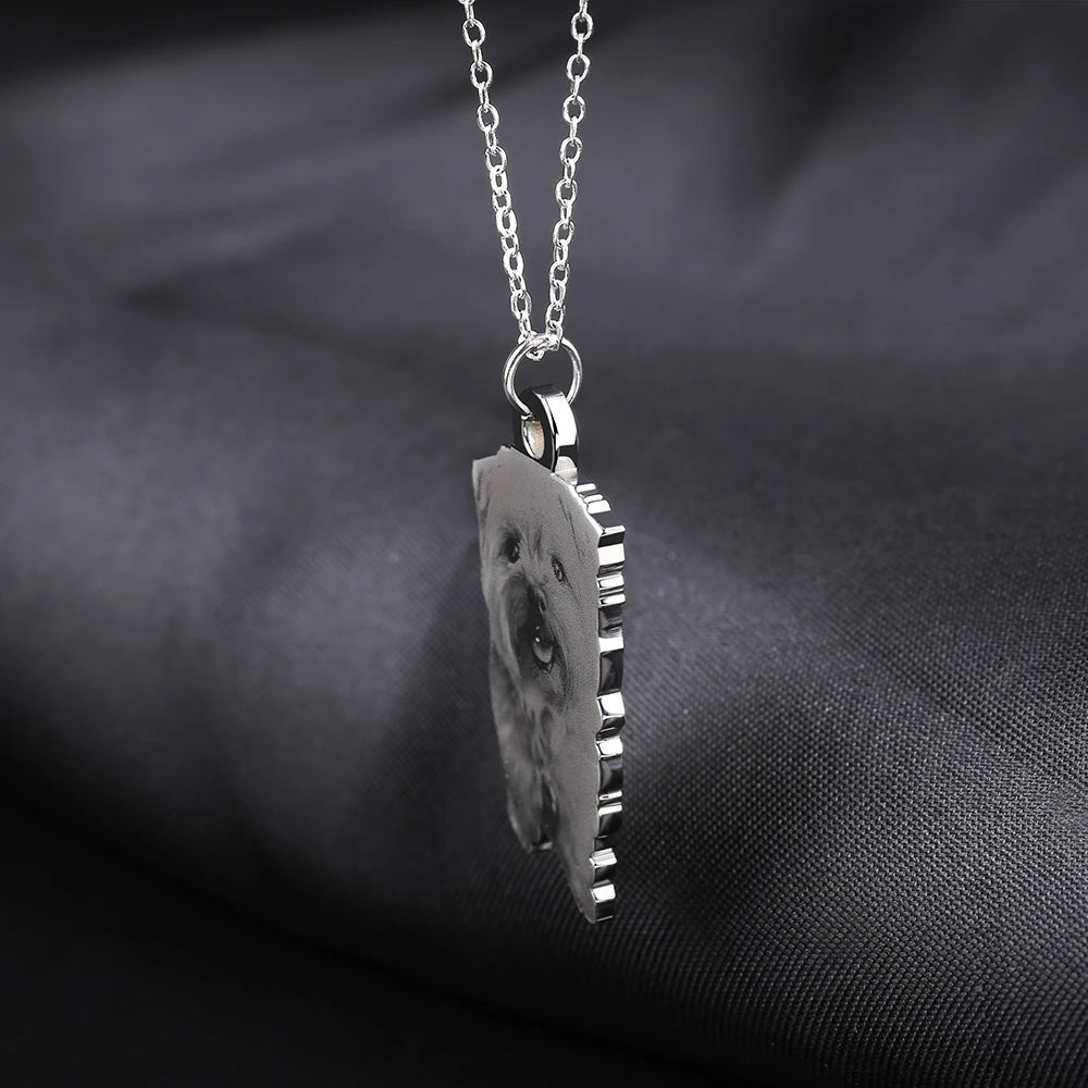 Stainless Steel Personalized Pet Pendant & Necklace