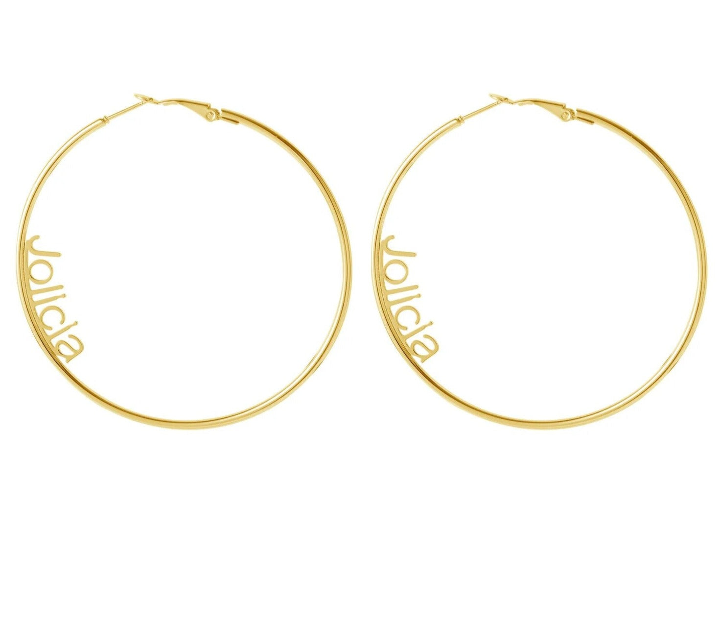 Personalized Classic Hoop Earrings