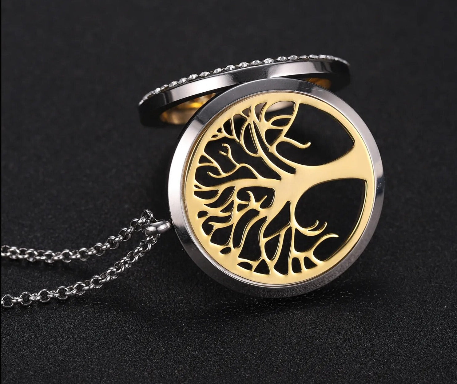 Tree of Life Aroma Box Necklace