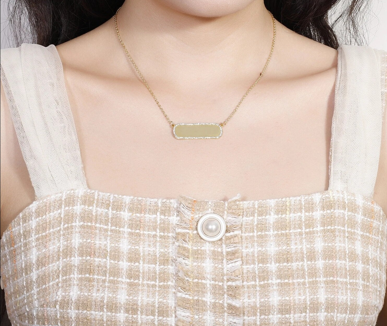 Iced Out Custom Name Pendant Necklace