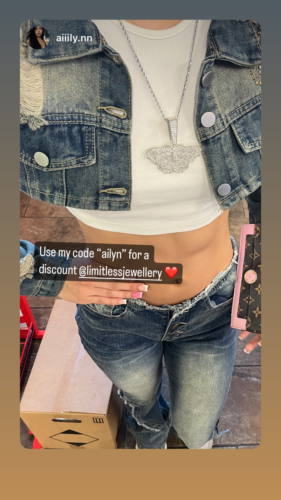 Blinged Butterfly Pendant Necklace - Limitless Jewellery