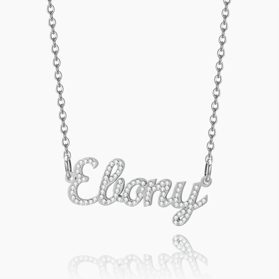 Kids Iced Name Necklace