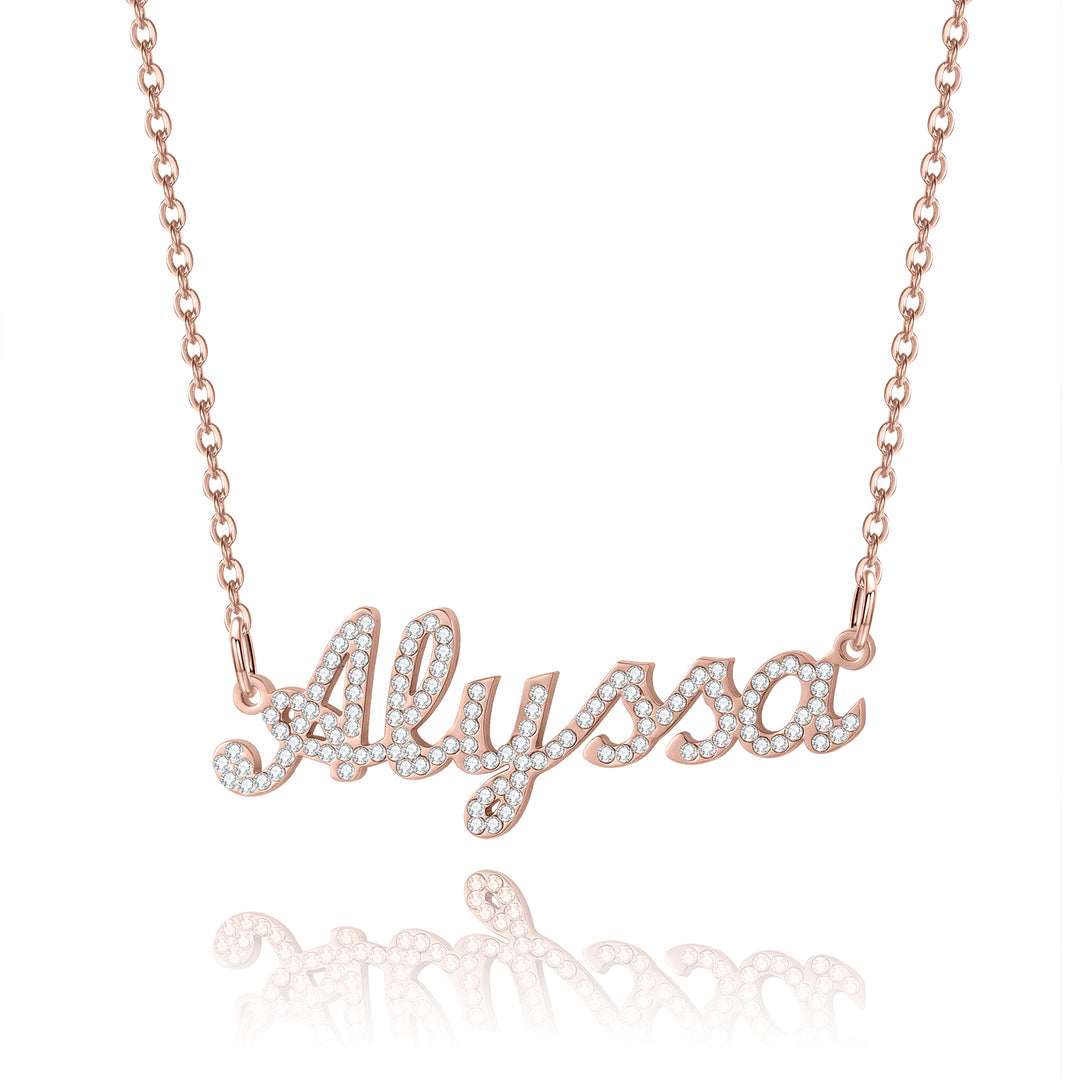 Kids Iced Name Necklace