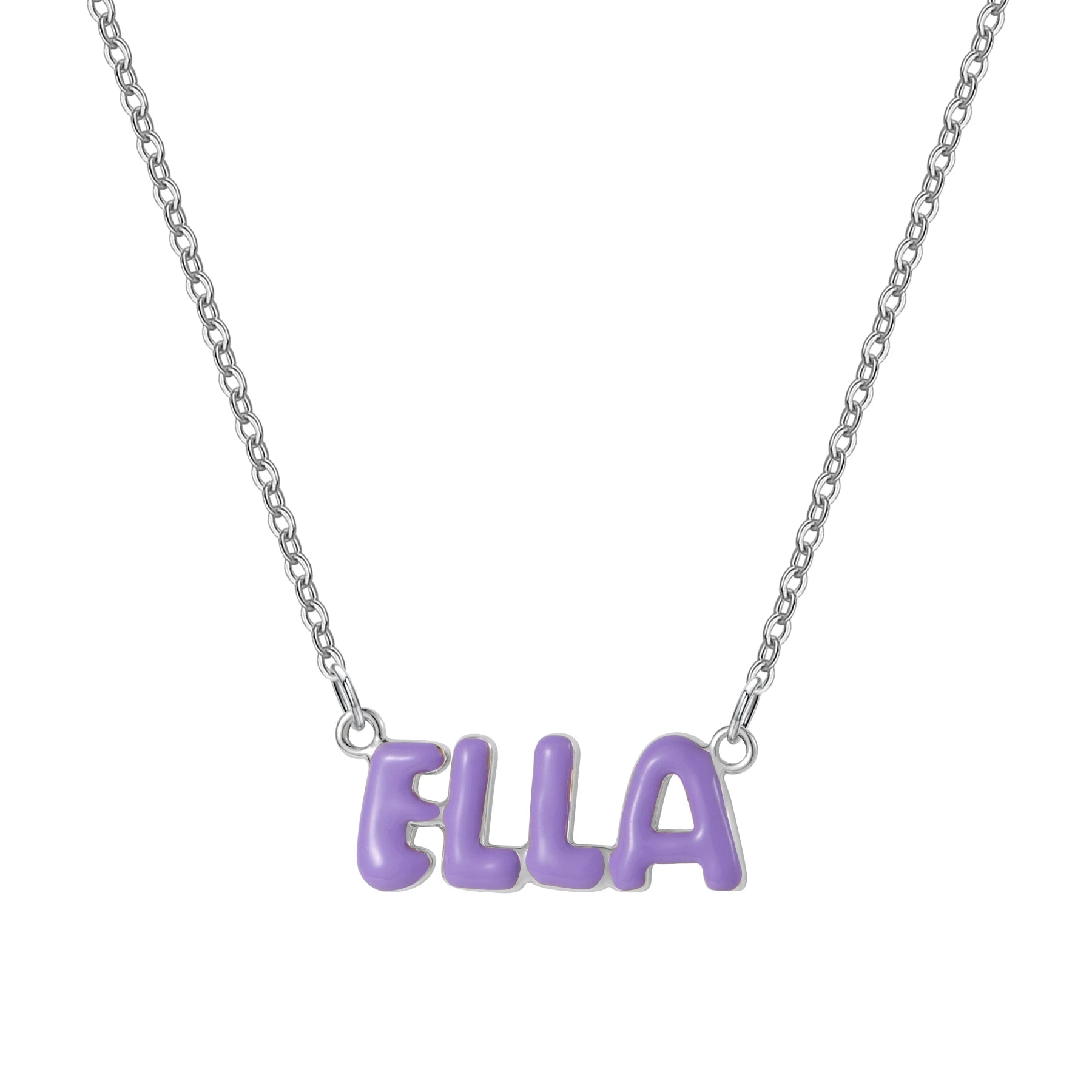Personalized Enamel Name Necklace
