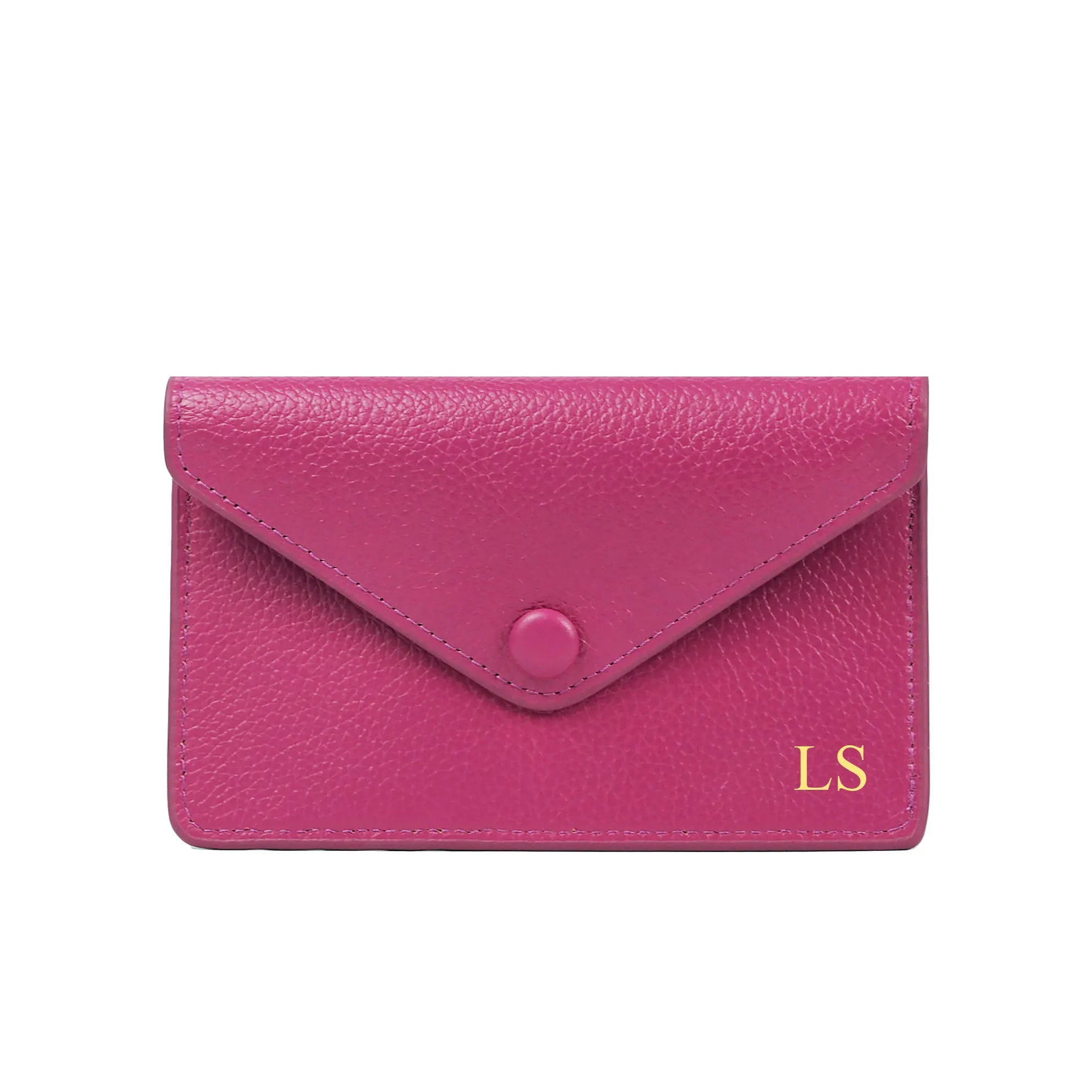 Personalized Monogram Leather Snap Style Wallet