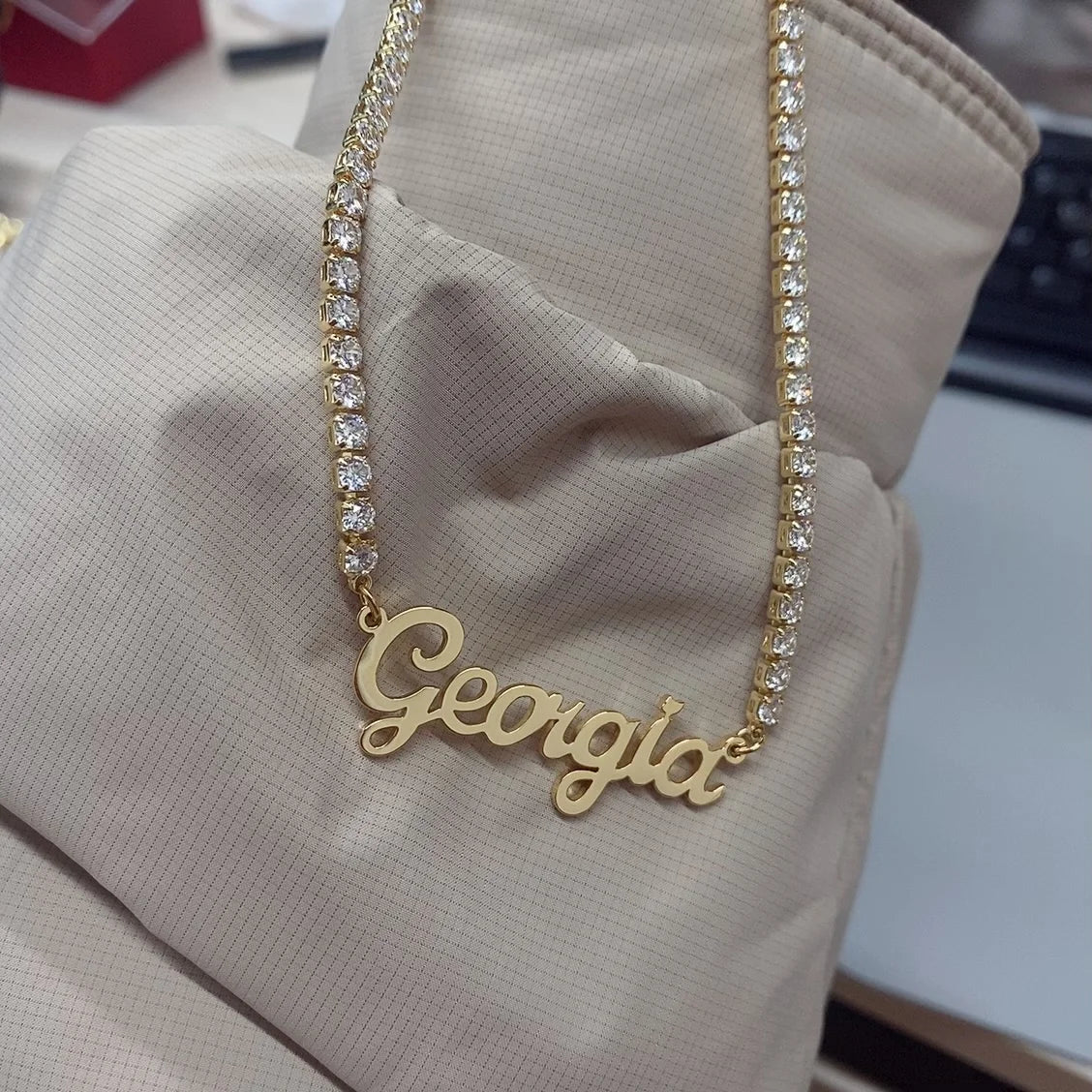 Personalized ICY Miami Tennis Necklace