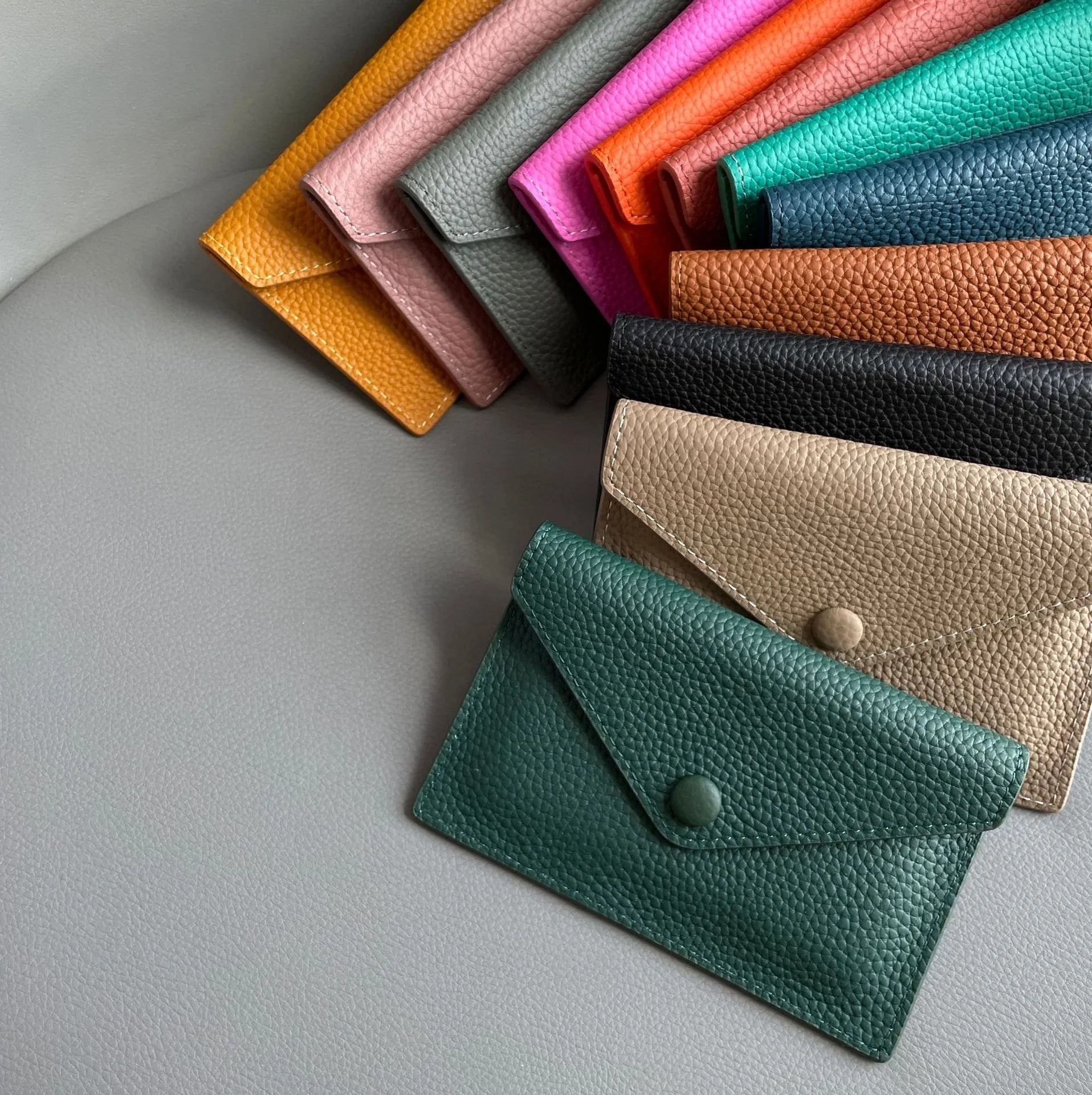 Personalized Monogram Leather Snap Style Wallet