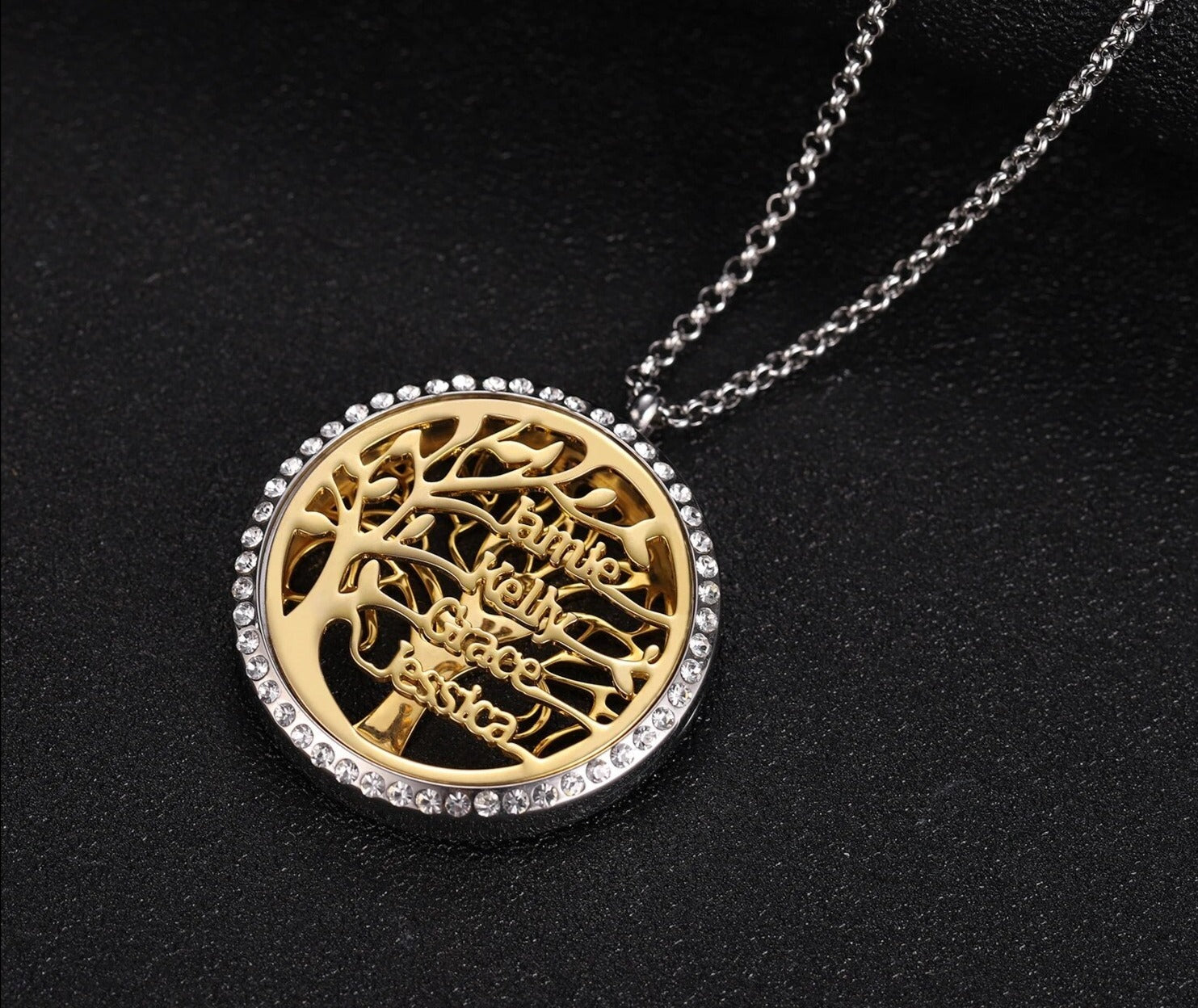 Tree of Life Aroma Box Necklace