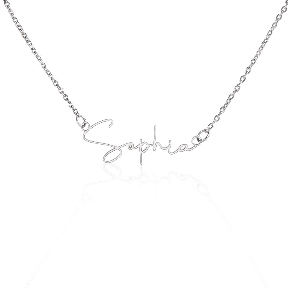 Personalized Classic Signature Necklace