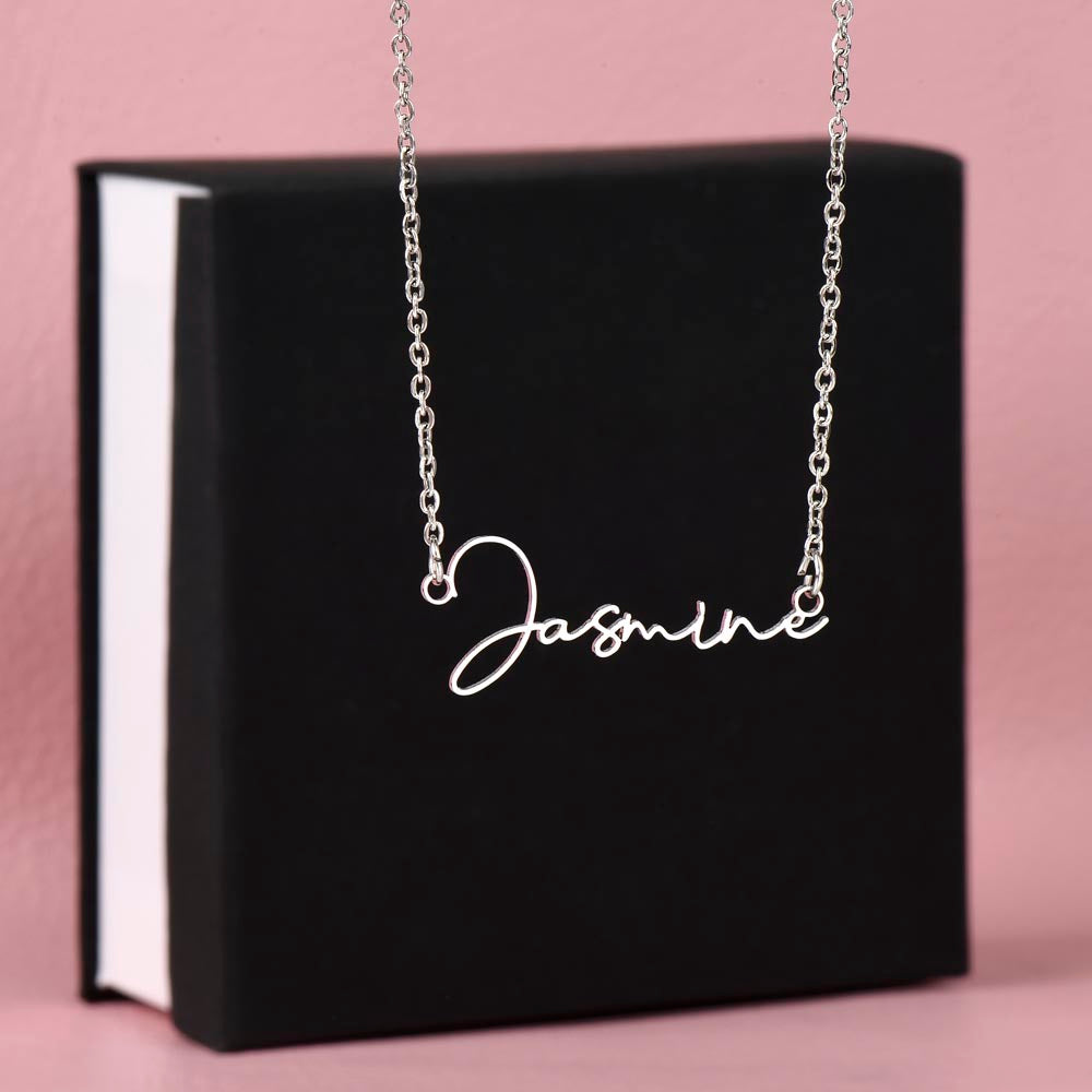 Personalized Classic Signature Necklace