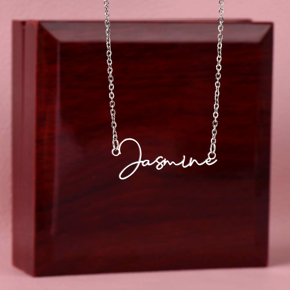Personalized Classic Signature Necklace