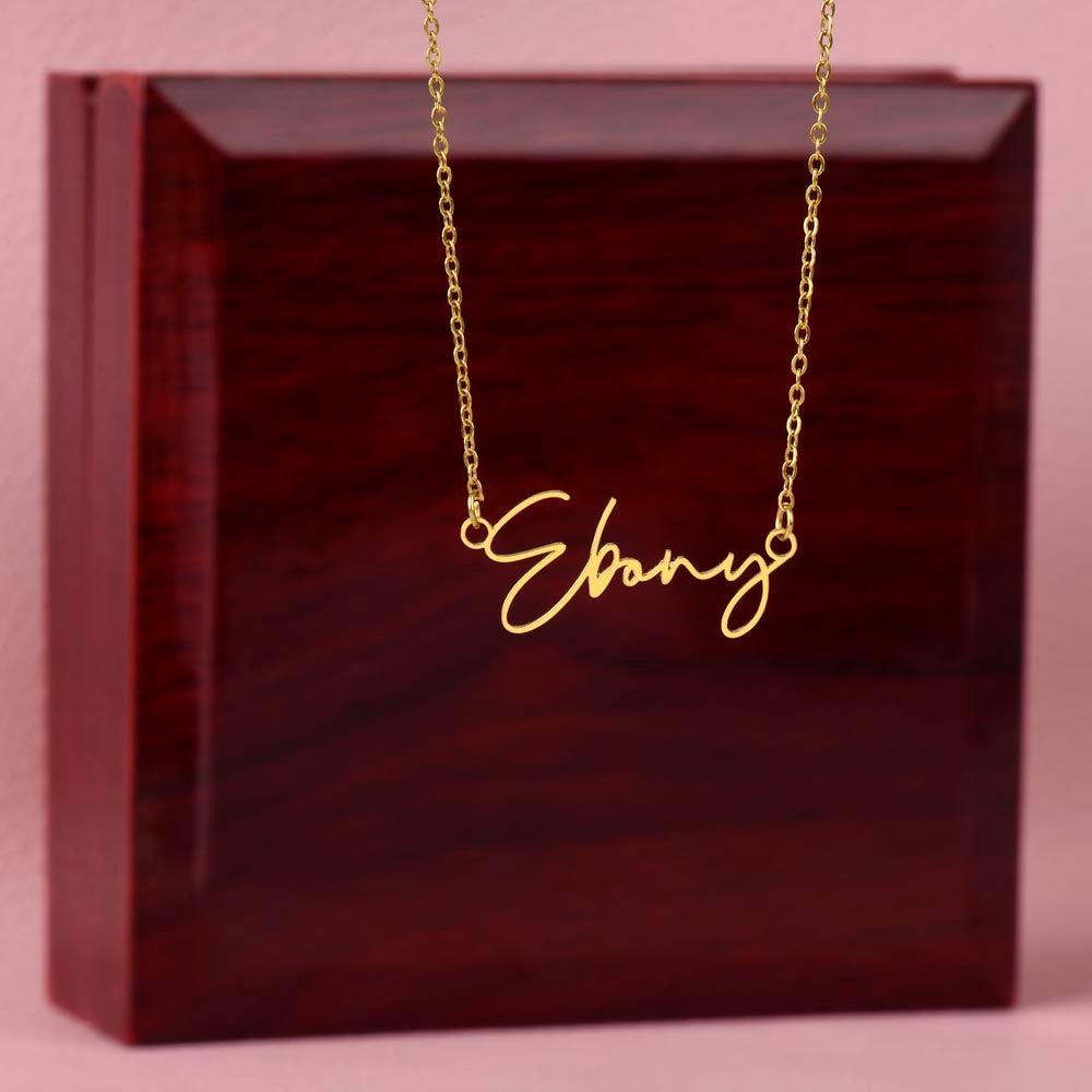 Personalized Classic Signature Necklace