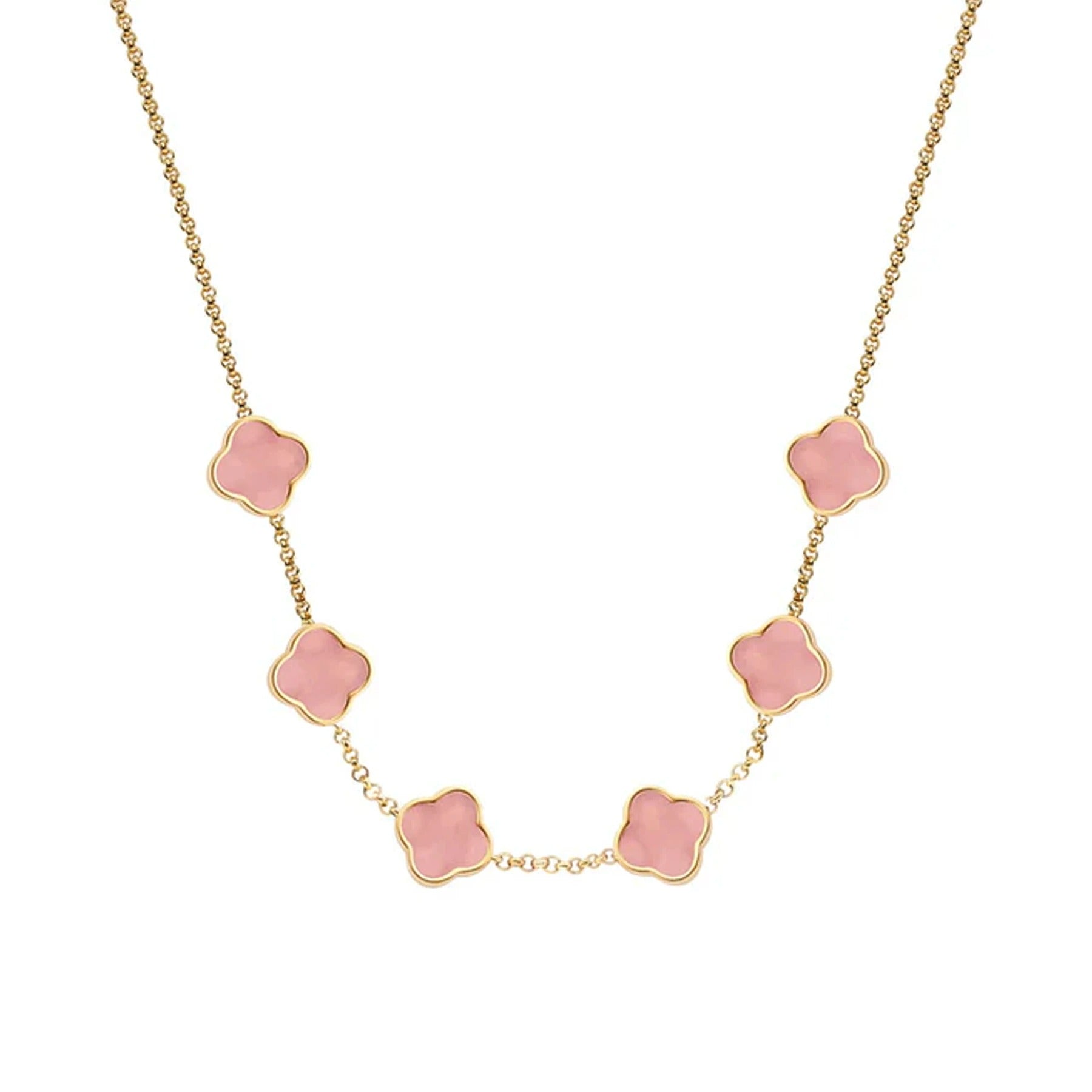 Personalized Limitless Clover Name Necklace