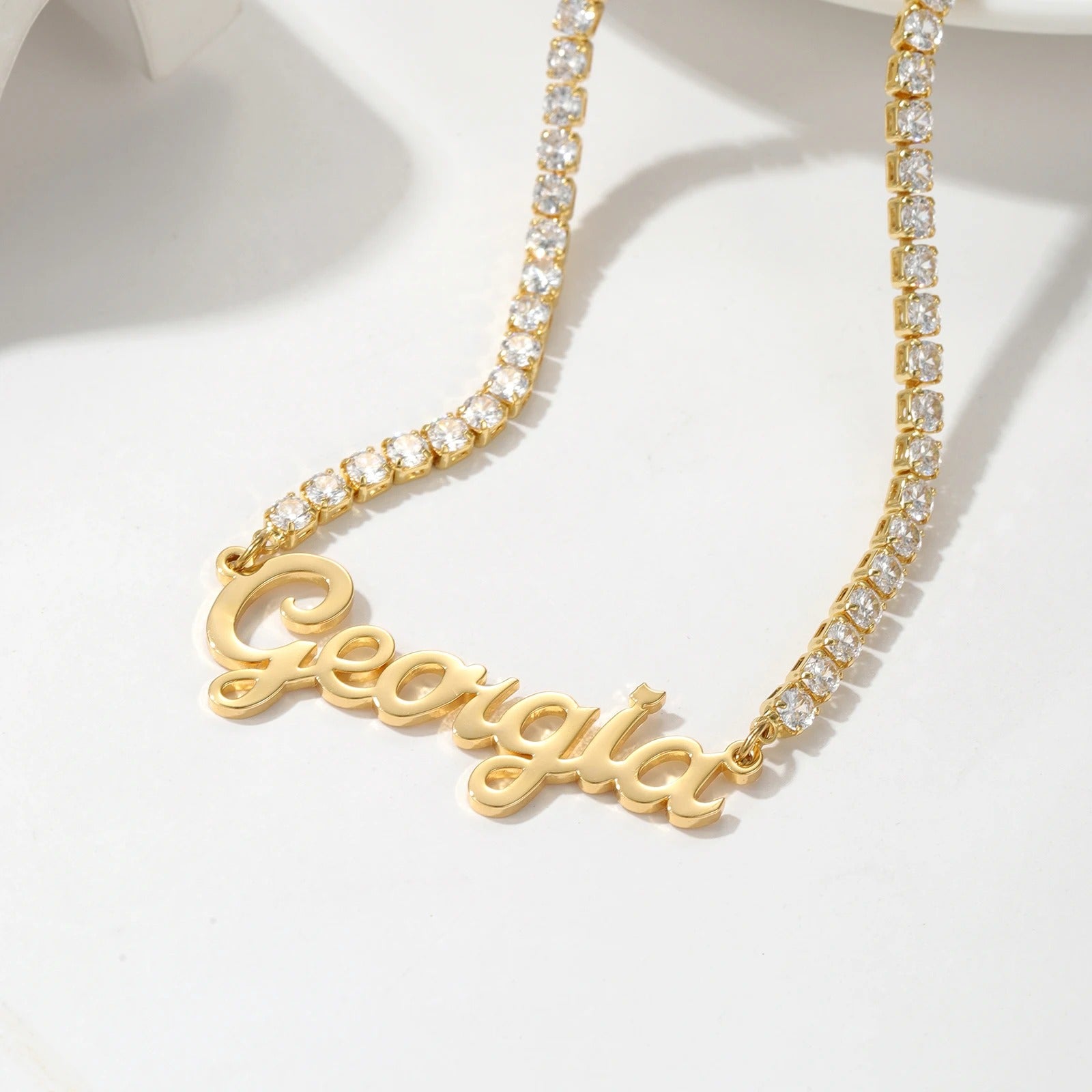 Personalized ICY Miami Tennis Necklace