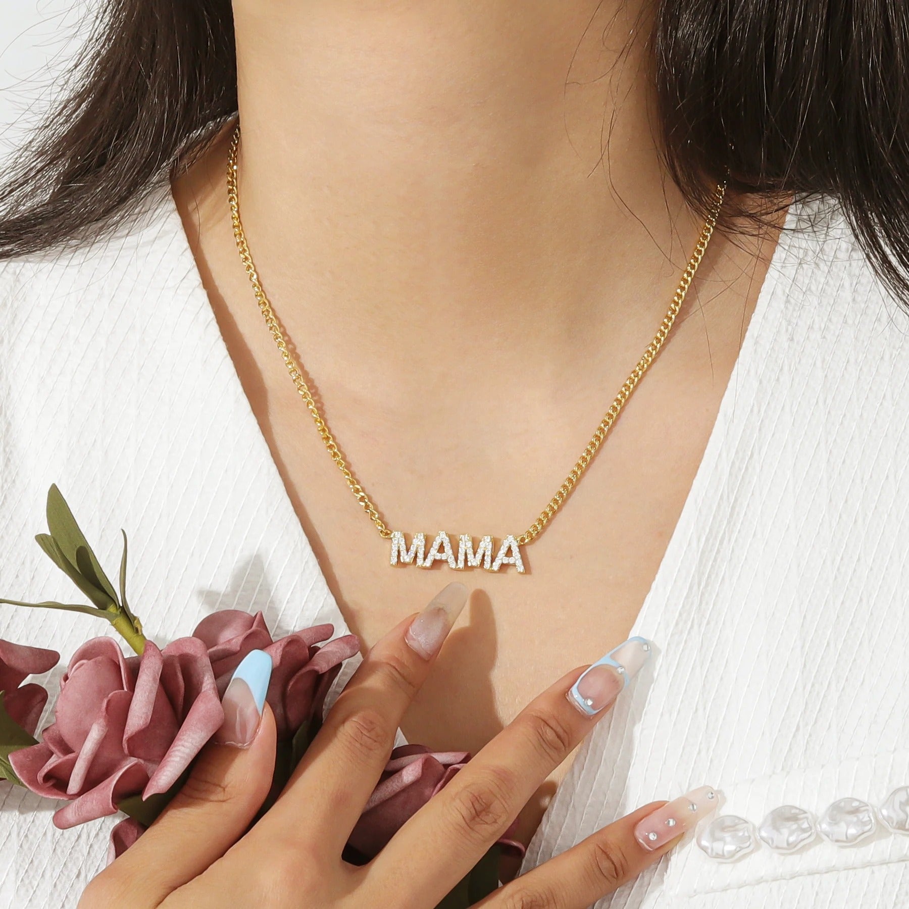 Personalized Zircon Iced Necklace