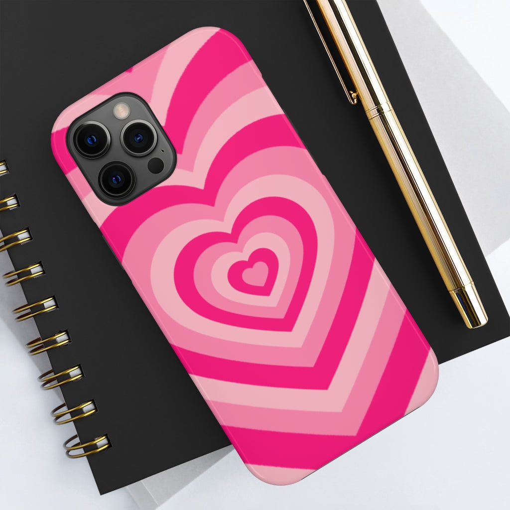Pink Hearts iPhone Case