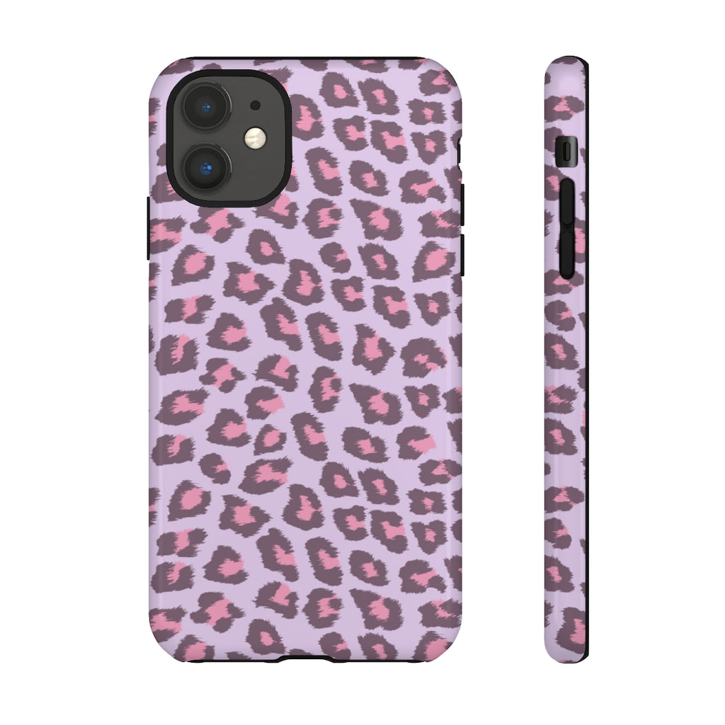 Purple Cheetah Tough Iphone Case