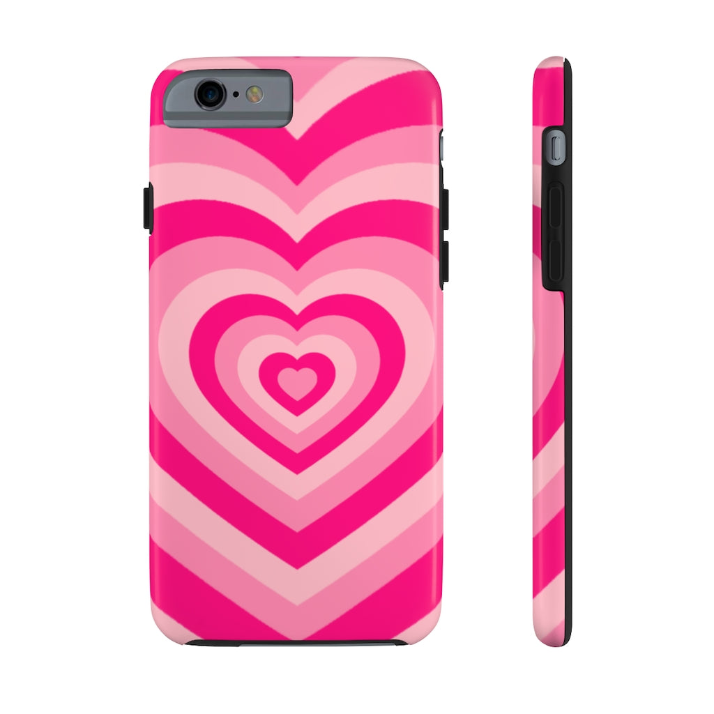 Pink Hearts iPhone Case