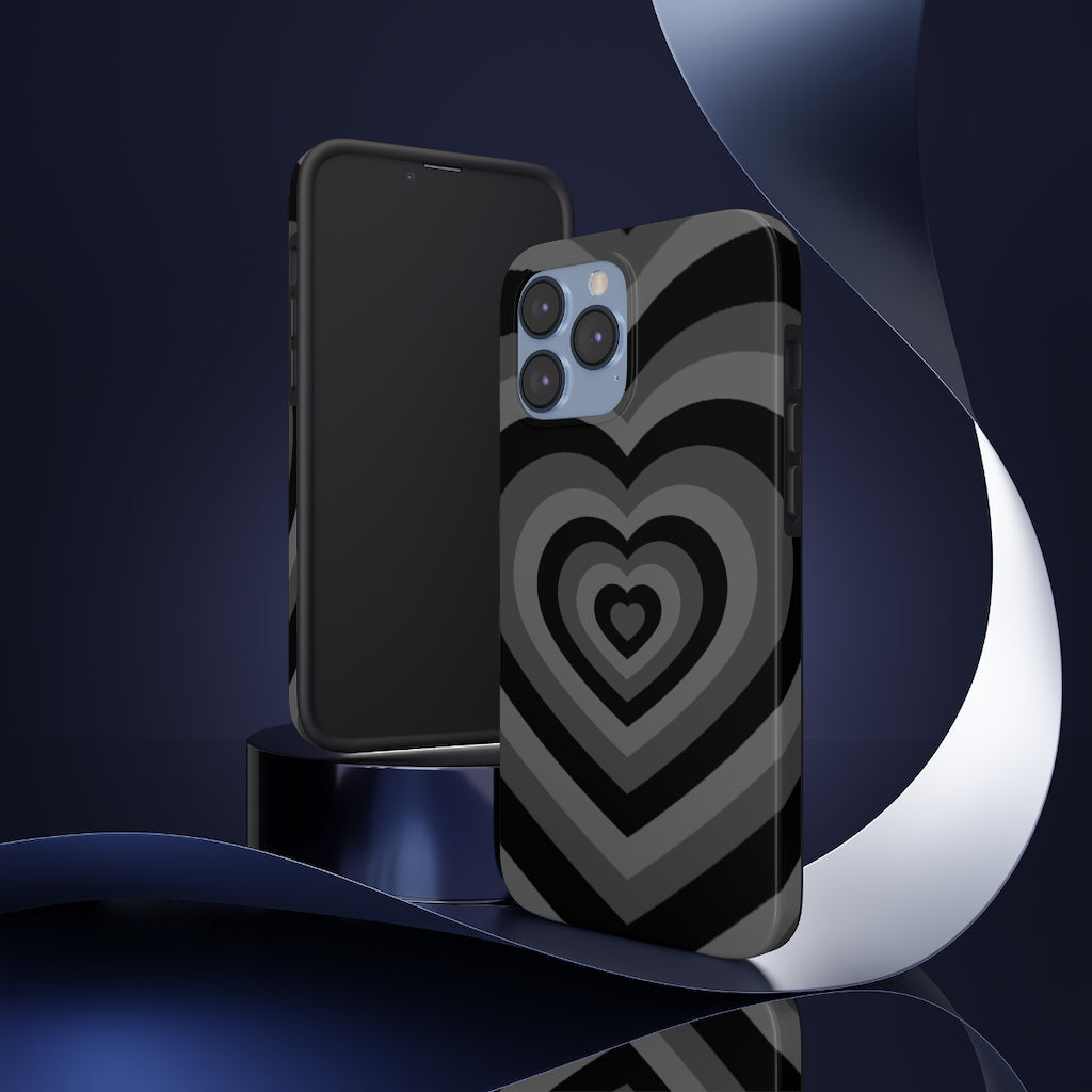 Black Hearts iPhone Case