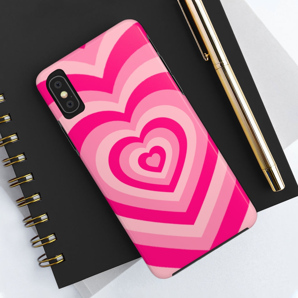 Pink Hearts iPhone Case