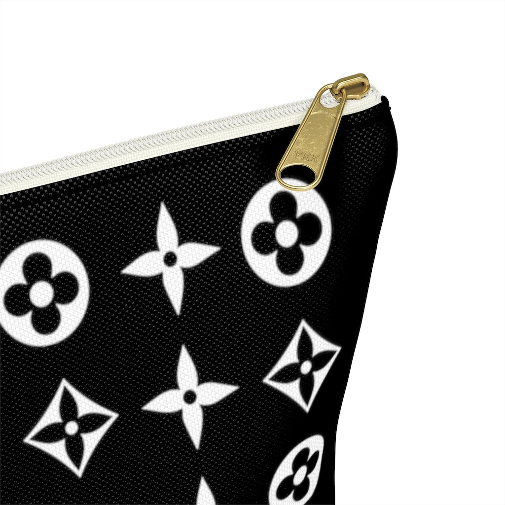 Floral Print Accessory Pouch w T-bottom - Limitless Jewellery