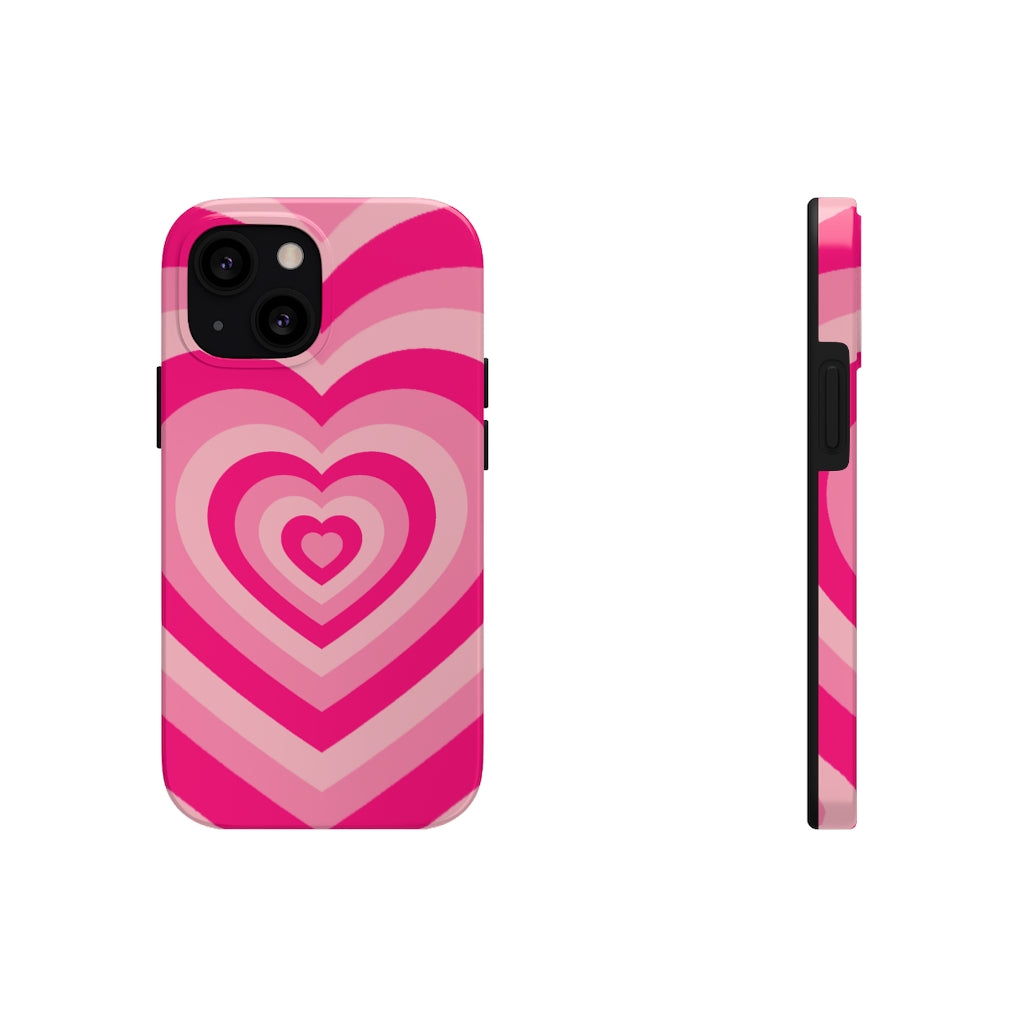 Pink Hearts iPhone Case