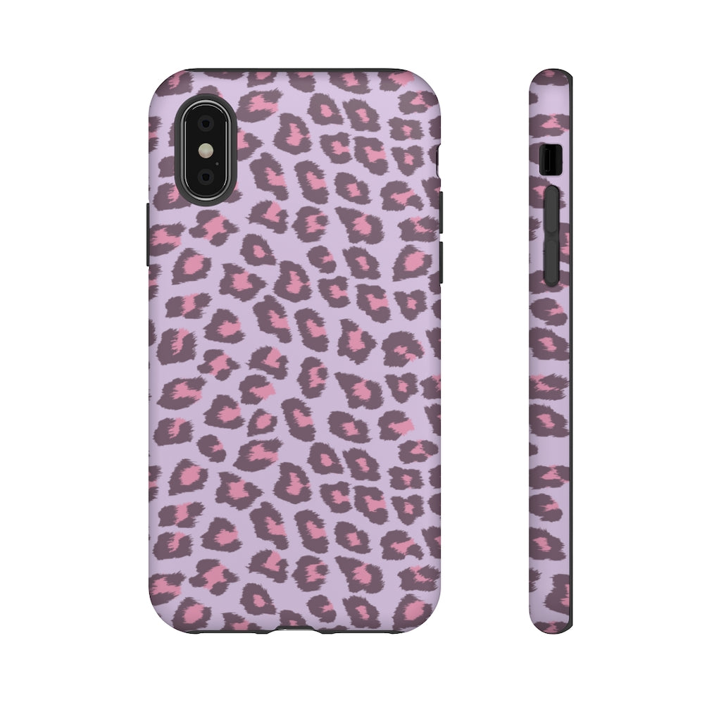 Purple Cheetah Tough Iphone Case