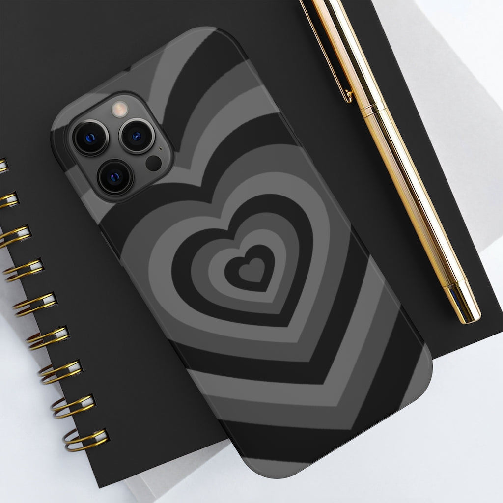 Black Hearts iPhone Case