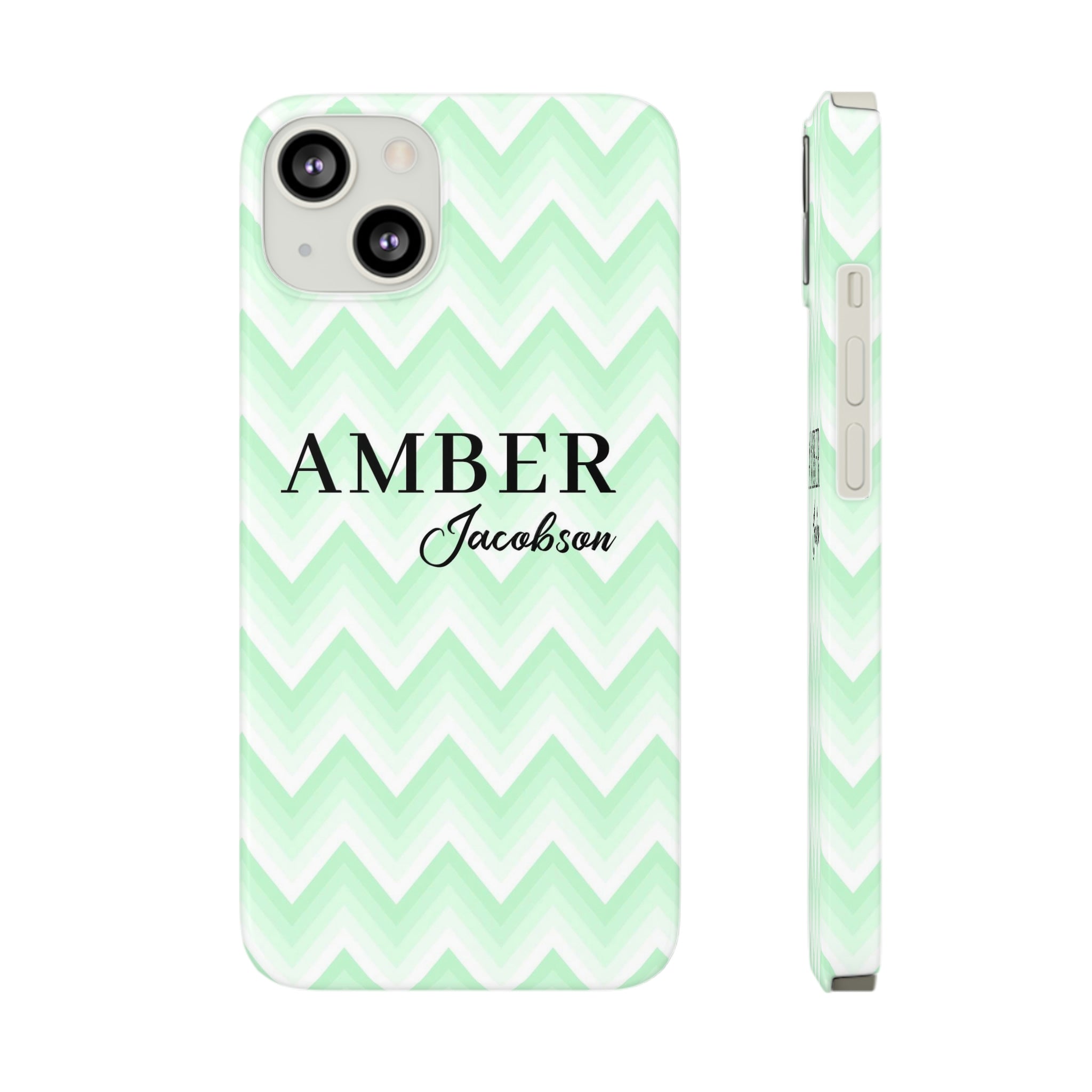 Wavy Green iPhone Case