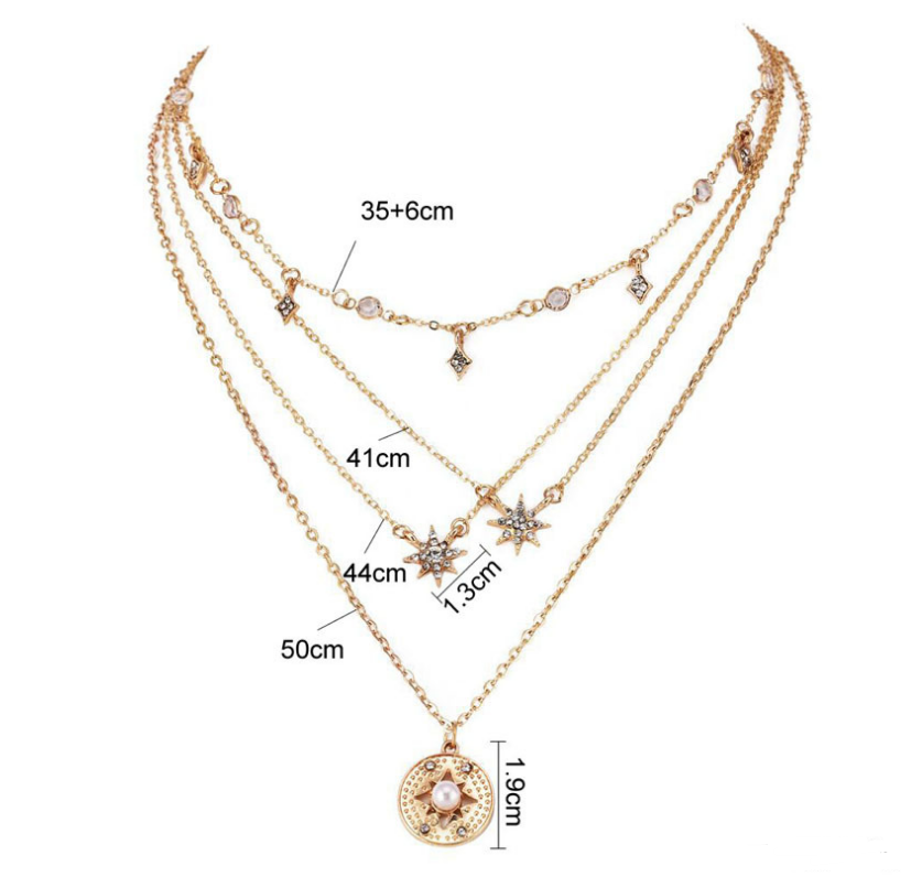 Moon Star Choker Necklace - Limitless Jewellery