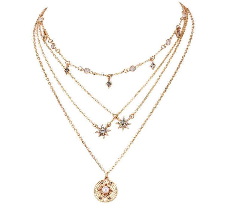 Moon Star Choker Necklace - Limitless Jewellery