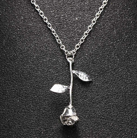 Rose Flower Pendant Necklace - Limitless Jewellery
